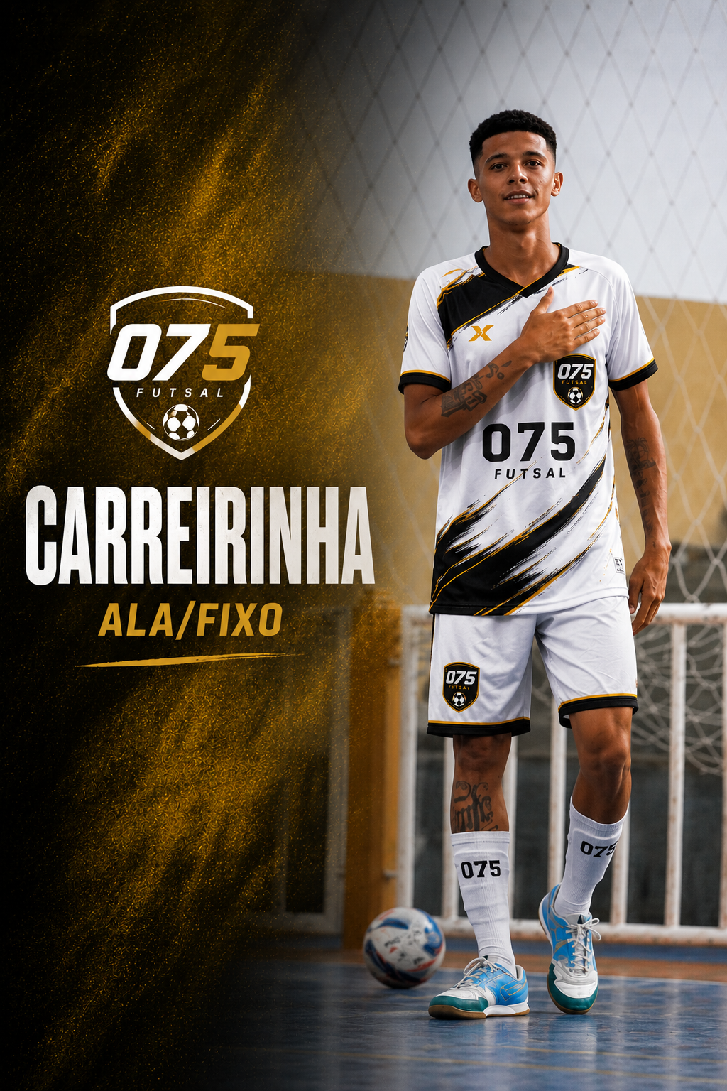 Carreirinha, ala e fixo do 075 Futsal