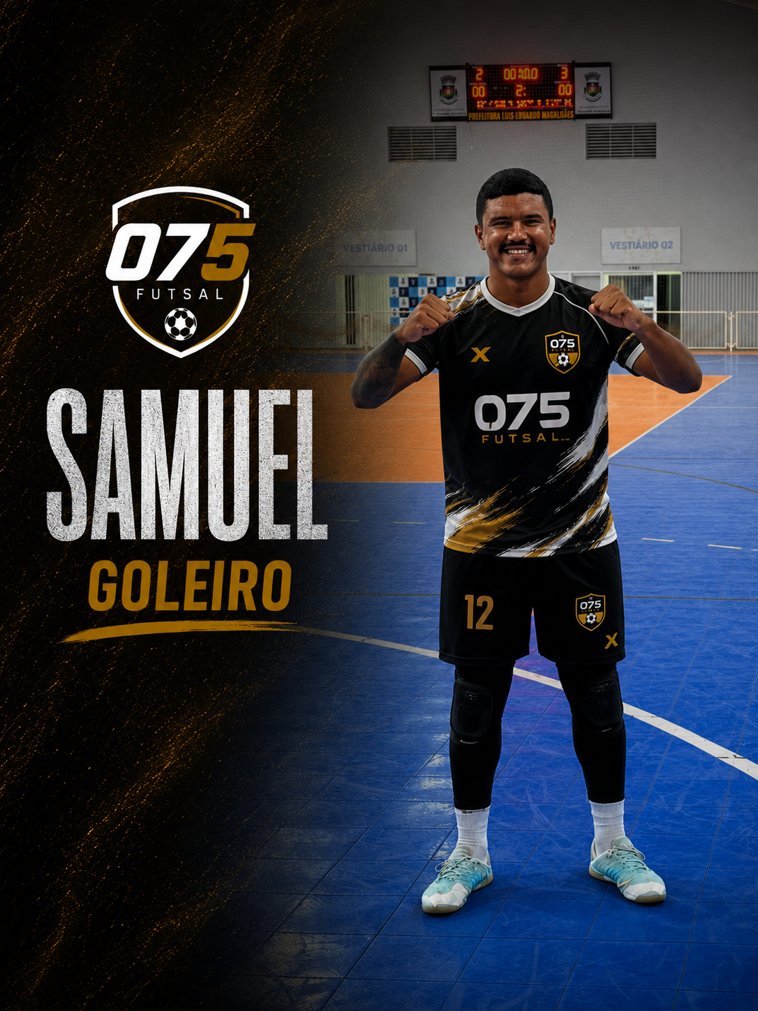 Samuel, goleiro do 075 Futsal